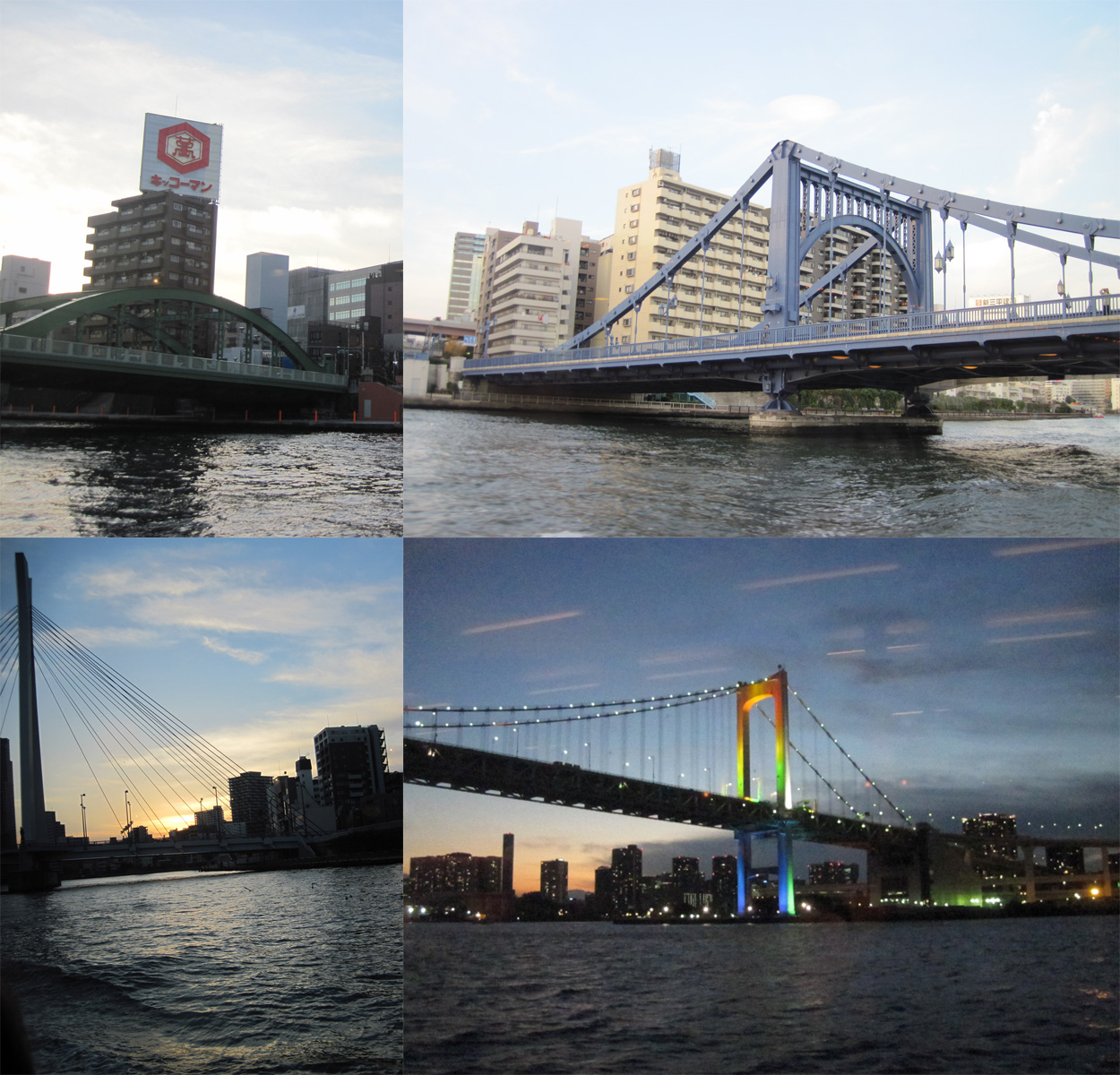Puentes sobre el río Sumida, en Tokio
