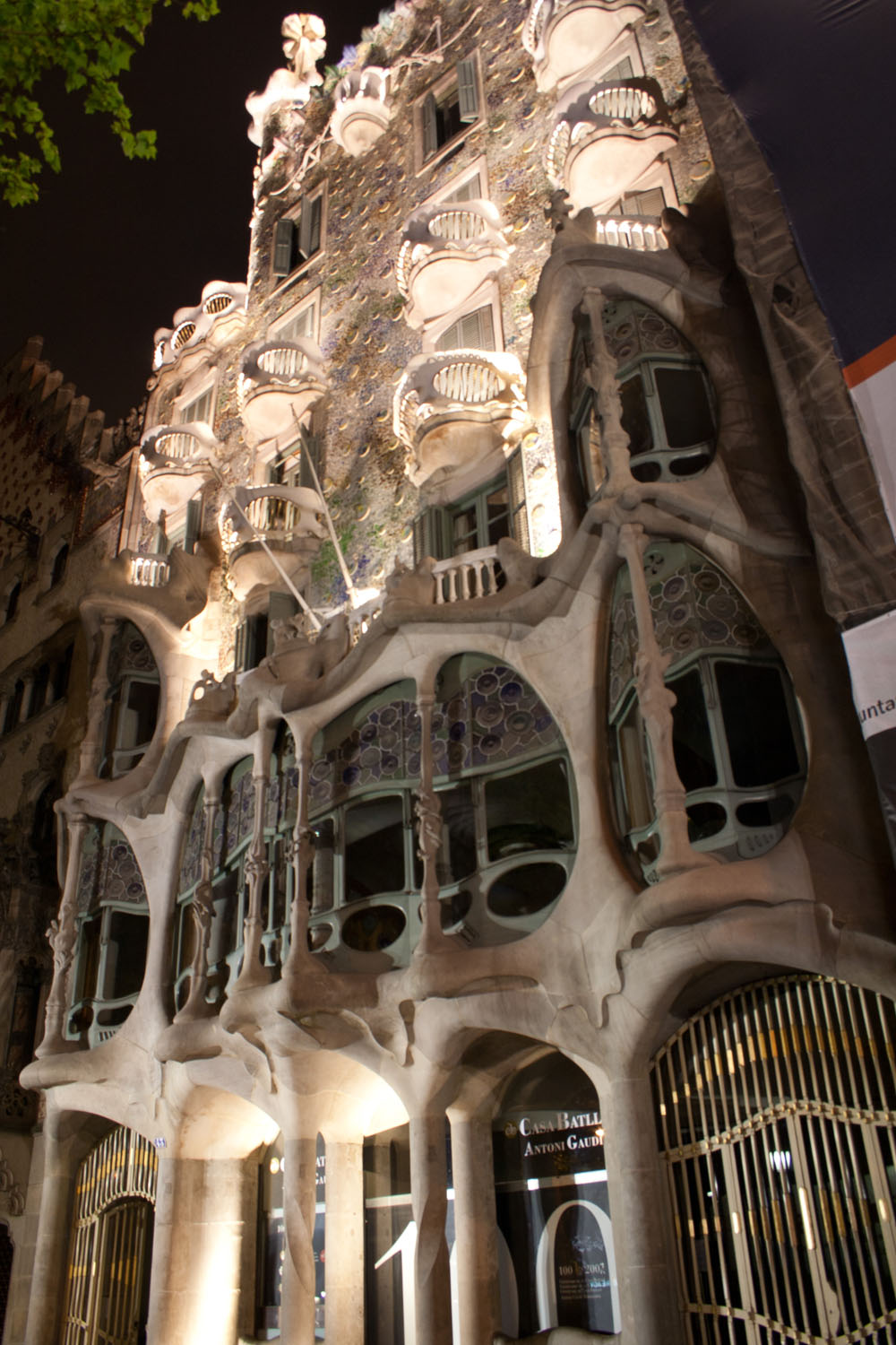 Fachada de la Casa Batlló, en Barcelona