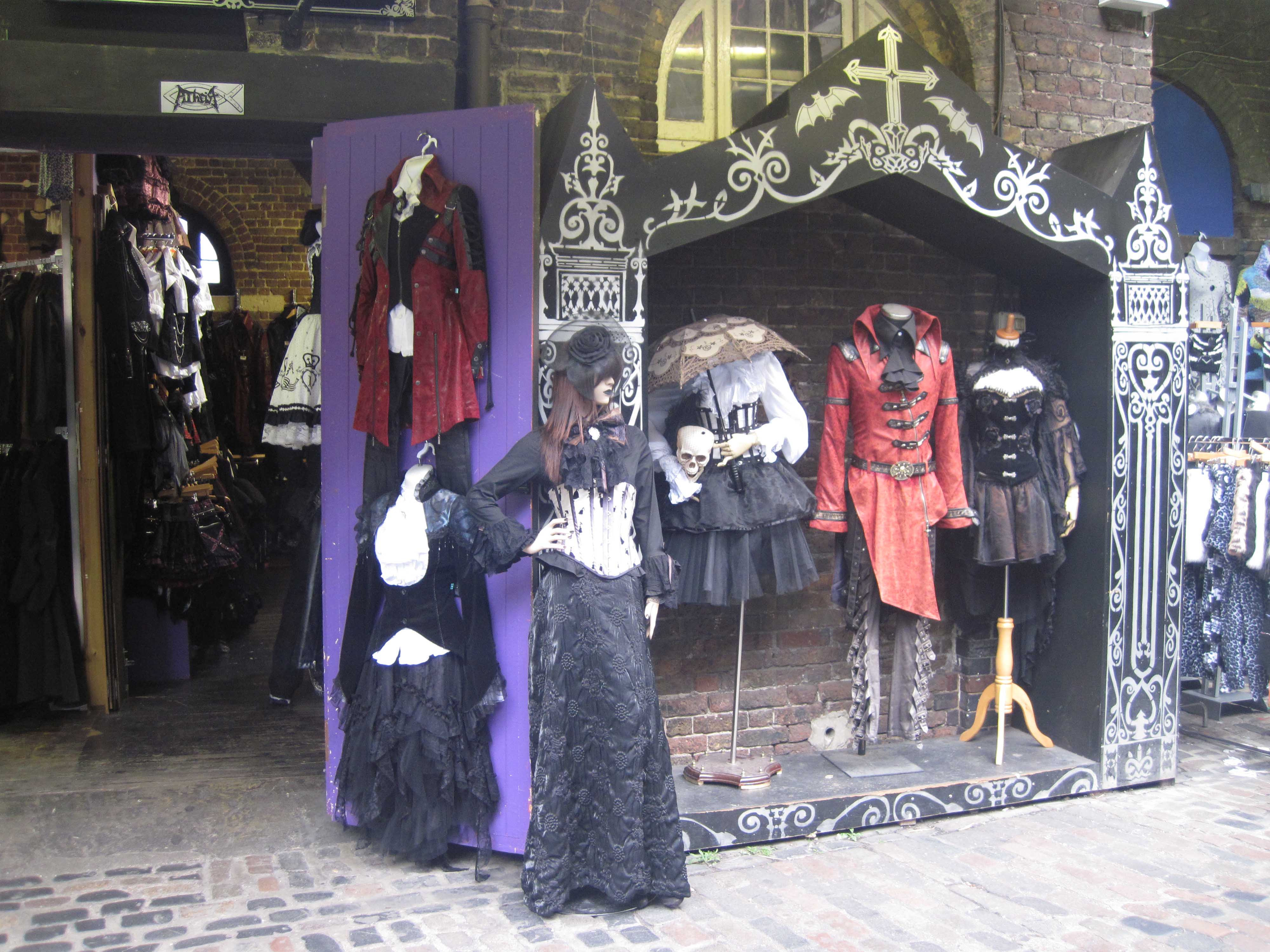 Tienda gótica en Camden Market