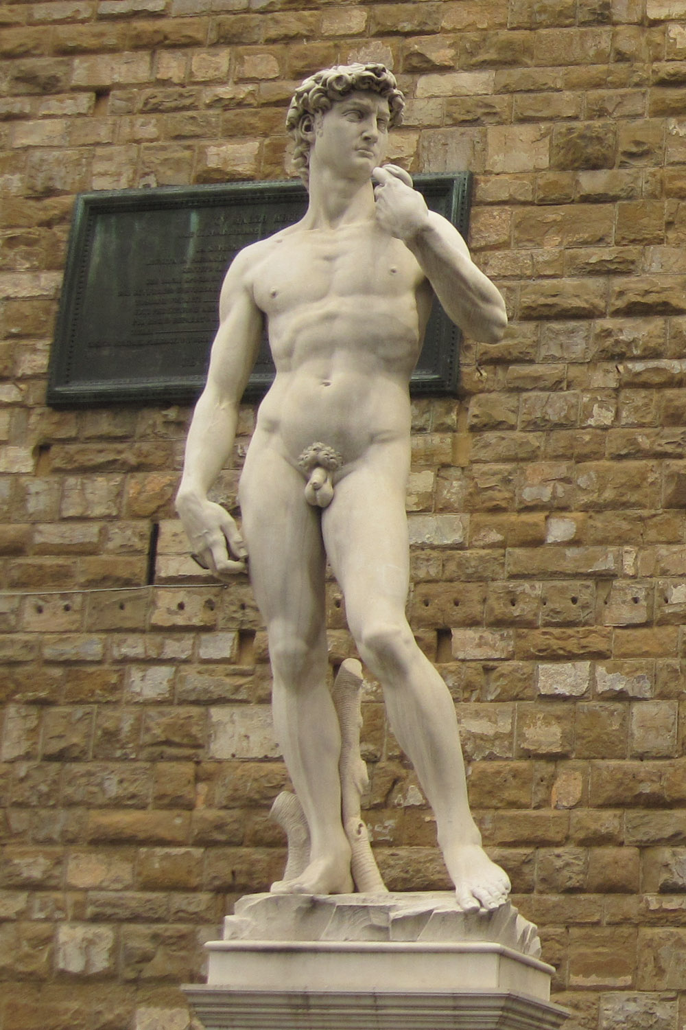 El David en la Piazza della Signoria
