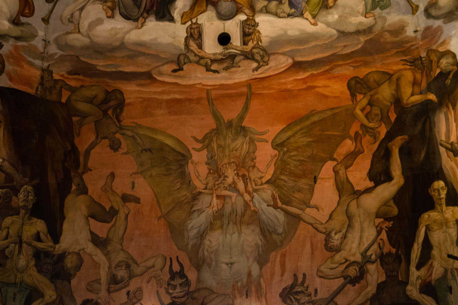 Detalle del interior de la cúpula del Duomo de Florencia