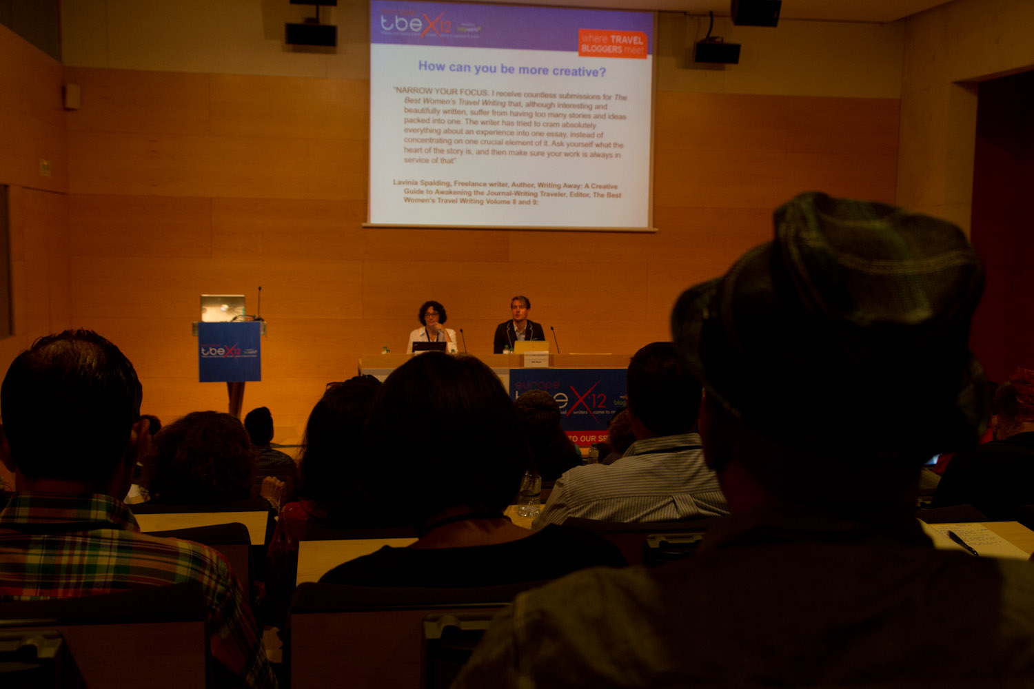 Pam Mandel y Will Peach hablan sobre escritura creativa en el TBEX Girona 2012