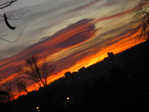 Atardecer madrileño en Las Vistillas