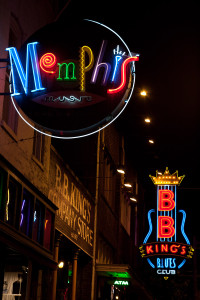 Beale Street, Memphis, EE.UU., cuna del blues