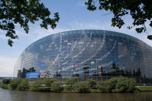 Sede del Parlamento Europeo en Estrasburgo, Francia