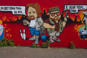 Mural del Gran Lebowski, Belfast, Irlanda del Norte
